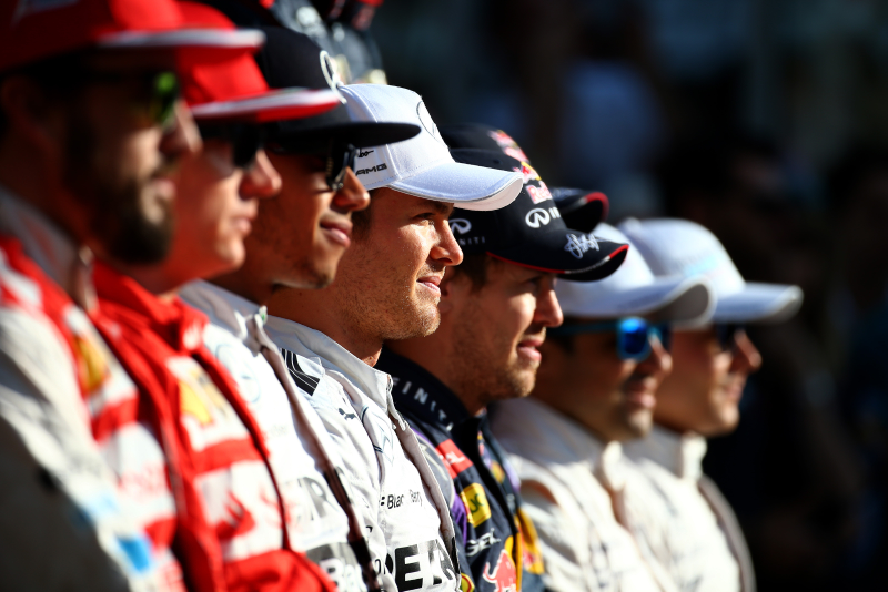 Formula One’s dude-centric grid. Photo credit: Getty Images